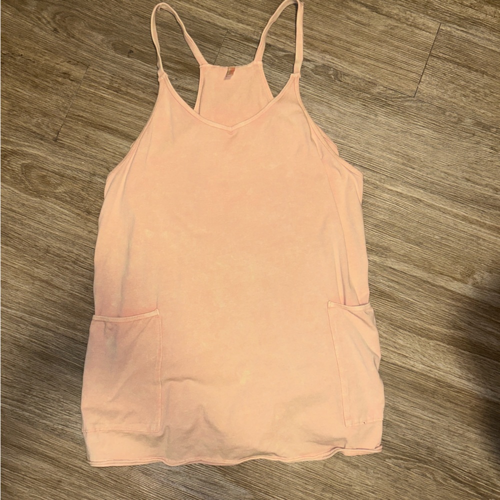 FP Movement Hot Shot Mini Dress Size L Coral